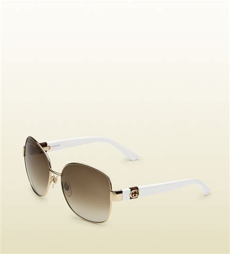 gold gucci sunglasses women|gold frame gucci sunglasses.